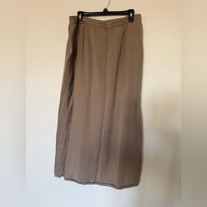 Vintage Women’s Lightweight Brown Midi Maxi Skirt - XL